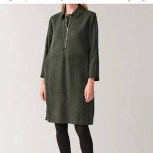 COS Dark Green Midi Dress
